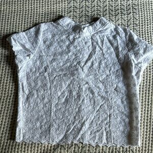 White eyelet Thai top